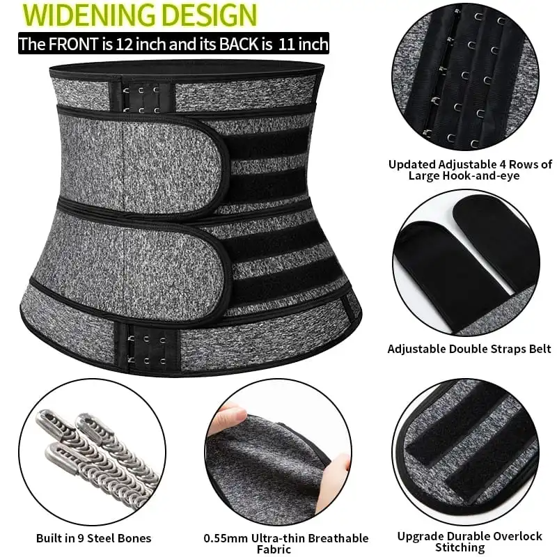 Neoprene Sauna Waist Trainer Corset Sweat Belt